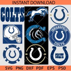 Indianapolis Colts Logo Bundle SVG, The Colts Bundle SVG, Teams Colts Logo Bundle SVG