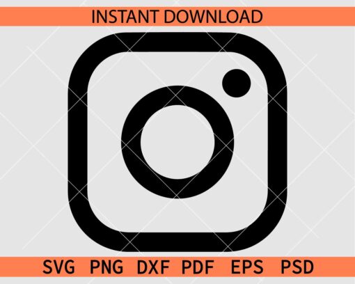 Instagram logo SVG, Instagram logo Décor SVG, Instagram logo Vector SVG