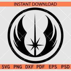 Jedi Order Vector Icon SVG, Jedi Order Logo Silhouette SVG