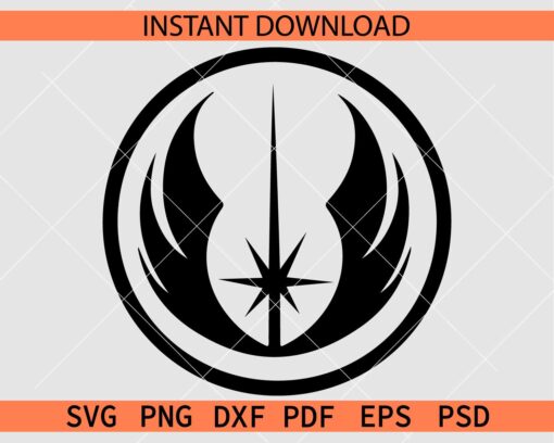 Jedi Order Vector Icon SVG, Jedi Order Logo Silhouette SVG