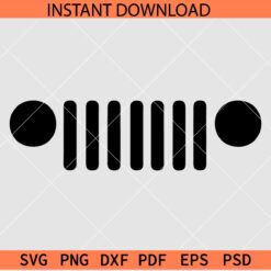 Jeep car Grill SVG, Jeep car Grill Icon SVG,  Jeep Grill Vector SVG