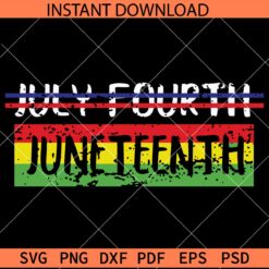July 4th Cancelled SVG, Not July 4th its Juneteenth SVG, Juneteenth flag SVG