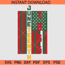 Juneteenth 1865 Flag SVG, Juneteenth Flag SVG