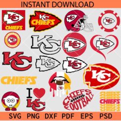 Kansas City Logo Bundle SVG, KC Sports Logo Bundle SVG, The Kansas Bundle SVG 