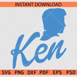 Ken Head Logo silhouette SVG, Ken Head Logo vector SVG