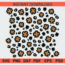 Leopard print pattern Colored SVG, Cheetah Print Board Clipart SVG