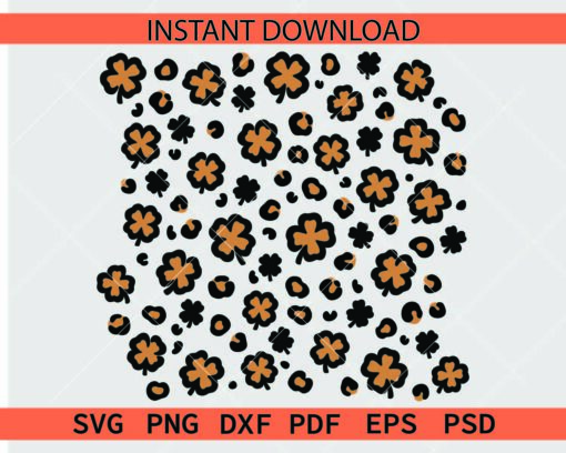 Leopard print pattern Colored SVG, Cheetah Print Board Clipart SVG
