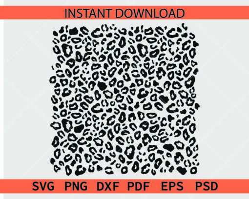 Leopard print pattern Vector SVG, Leopard Print Board Clipart SVG