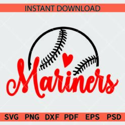 Mariners Baseball Ball Sketch SVG, Mariners Baseball Ball Vector SVG