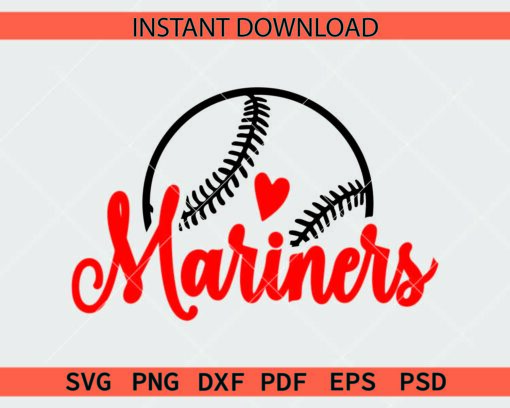 Mariners Baseball Ball Sketch SVG, Mariners Baseball Ball Vector SVG