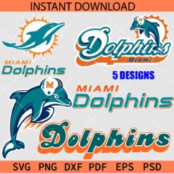 Miami Dolphins Bundle SVG, The Dolphins Logo SVG Bundle SVG