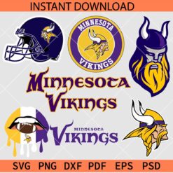 Minnesota Vikings Logo Bundle SVG, The Vikings Logo SVG Bundle SVG
