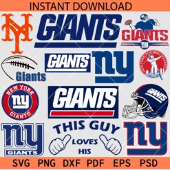 New York Giants Logo Bundle SVG, The Giants Logo SVG Bundle SVG