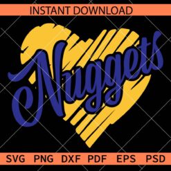 Nuggets Scribble Heart Vector SVG, Nuggets Scribble Heart Décor SVG