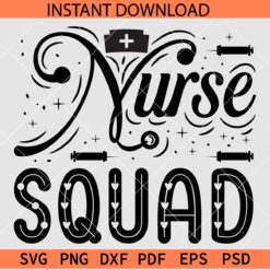 Nurse Squad Hat SVG, Nurse Squad Needle SVG, Nurse Squad Vector SVG