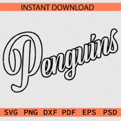 Penguins Sports SVG, The Penguins SVG, Team Penguins Name SVG