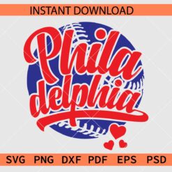 Philadelphia Baseball Ball SVG, Philadelphia Baseball Ball Vector SVG