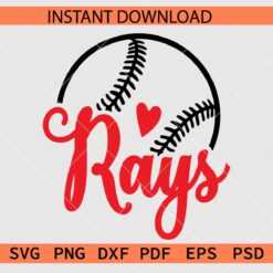 Rays Baseball Ball Stencil SVG, Rays Baseball Ball Décor SVG, Rays Baseball Ball Drawing SVG