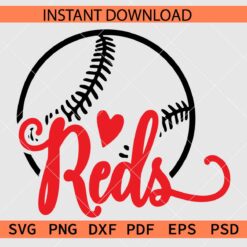 Reds Baseball Ball Sketch SVG, Reds Baseball Ball Drawing SVG