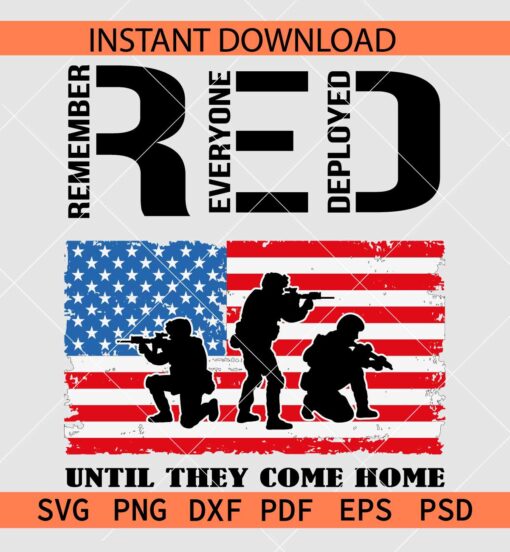 Remember everyone deployed until they come again SVG, Veterans with gun inside flag SVG