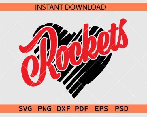 Rockets Scribble Love Symbol SVG, Rockets Scribble Heart Symbol SVG