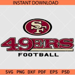 San Francisco 49ers Football SVG, SF 49ers Football SVG, San Francisco 49ers Logo SVG