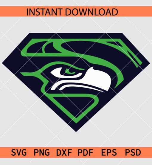 Seahawks super hero logo SVG, Team Seahawks Super Hero Logo SVG