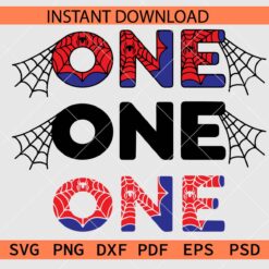 Spider Man First Birthday SVG, Spider Man Birthday 1 SVG