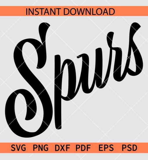 Spurs Sports SVG, The Spurs SVG, Team Spurs Name SVG