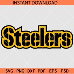 Steeler Name logo SVG, Team Steelers SVG, The Steelers Name Logo SVG