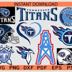 Tennessee Titans Bundle SVG, The Titans Logo Bundle SVG, Team Titans Logo Bundle SVG