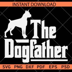 The Dog Father for White Background Clipart SVG