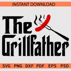 The Grill Father Sausage and fork Décor SVG