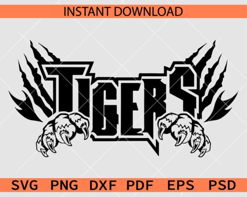 Tigers Claws SVG, Tigers Claws Scratch SVG, The Tigers SVG