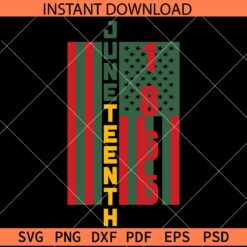 Juneteenth 1865 Flag SVG, Juneteenth Flag SVG