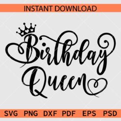 Birthday Queen Crown Vector SVG