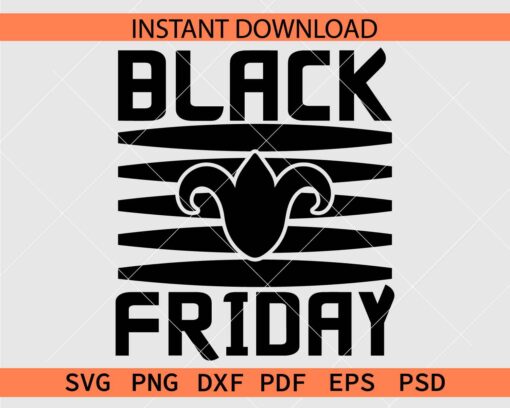 Black Friday Clip Art SVG, Black Friday Silhouette SVG