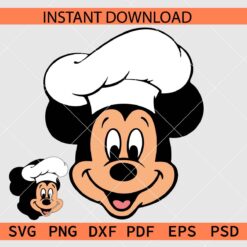 Chef Mickey Mouse Décor SVG