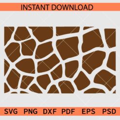 Colored Giraffe Print Pattern Clipart SVG, Giraffe Print Board SVG