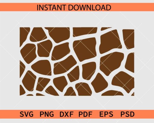 Colored Giraffe Print Pattern Clipart SVG, Giraffe Print Board SVG