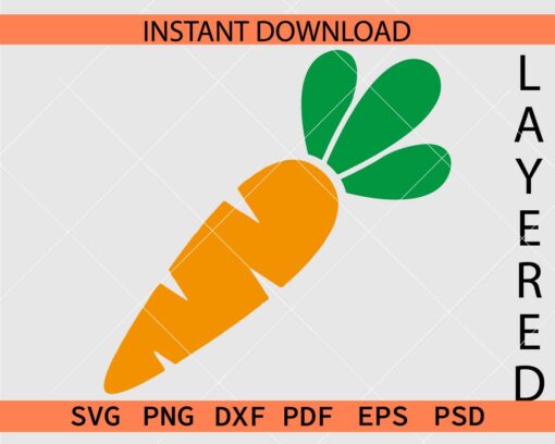 Colored carrot Stencil SVG, Carrot Colored Drawing SVG