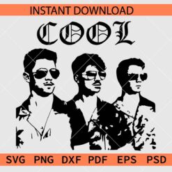 Cool Jonas Brothers with sunglasses SVG, Jonas Brothers  Cool Vector SVG