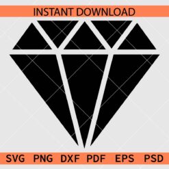 Diamond block Vector SVG, Diamond Silhouette SVG