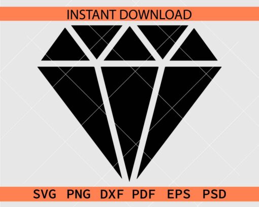 Diamond block Vector SVG, Diamond Silhouette SVG