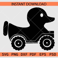 Duck OffRoad Silhouette SVG, Duck OffRoad Clipart SVG
