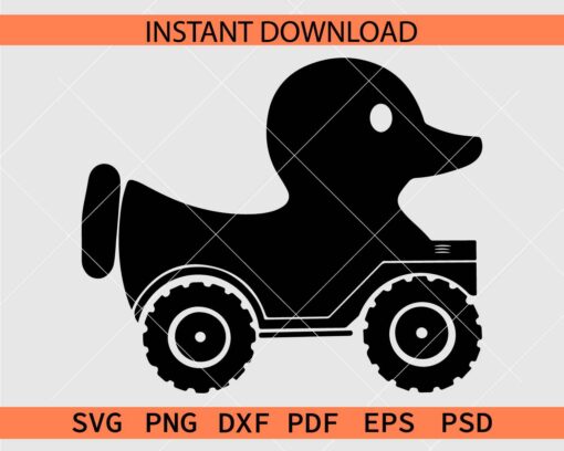 Duck OffRoad Silhouette SVG, Duck OffRoad Clipart SVG