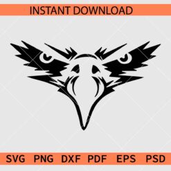 Eagle Face SVG, Eagle Eyes and beak Vector SVG