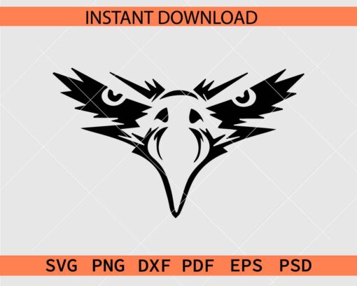 Eagle Face SVG, Eagle Eyes and beak Vector SVG