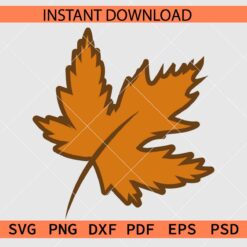 Fall Leaf SVG,  Autumn Leaf Clipart SVG, Fall Leaf Décor SVG