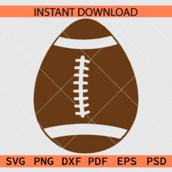 Football Ball Easter egg Illustration SVG, American Football Easter Egg SVG